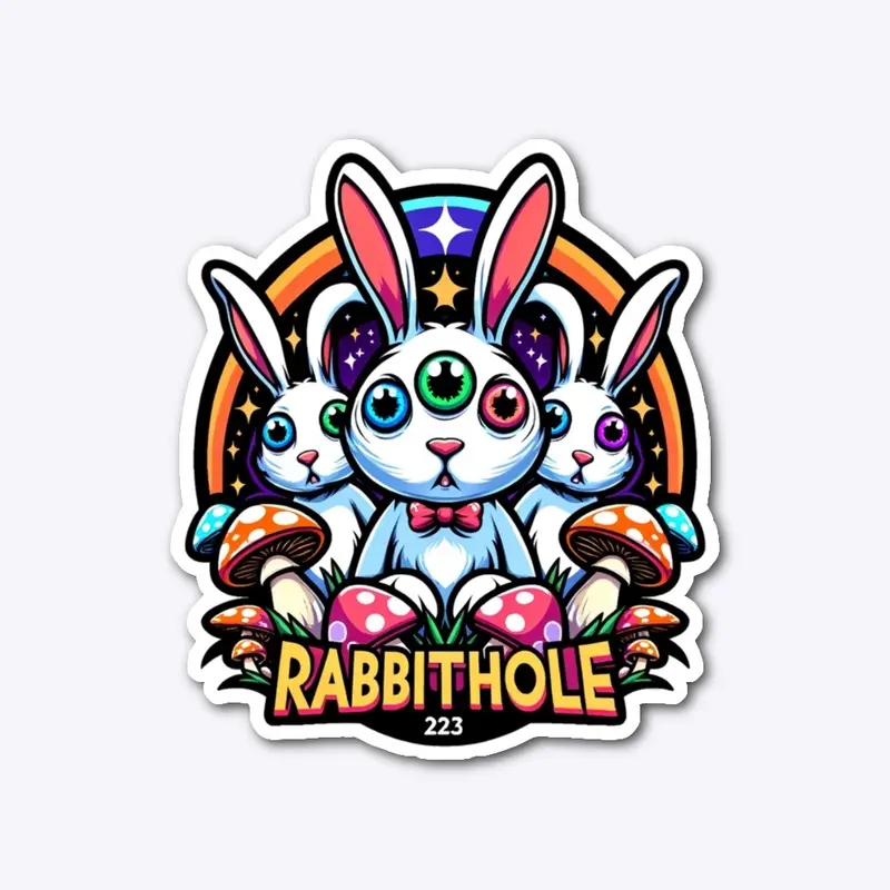 Rabbit Hole 223 Logo Sticker 